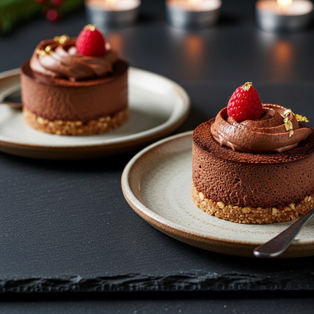 Heavenly Vegan Chocolate Mousse Cakes