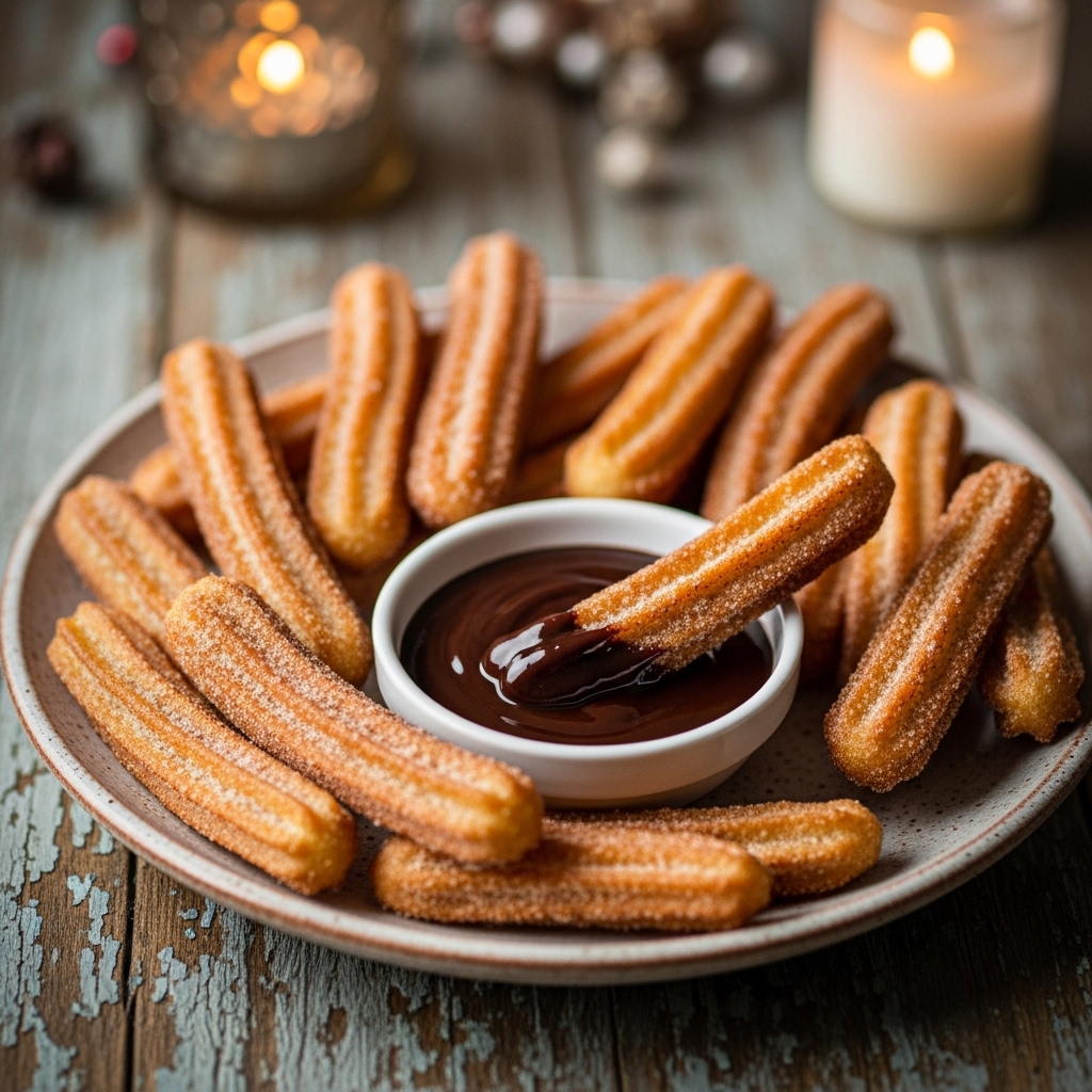 Heavenly Vegan Churros con Chocolate