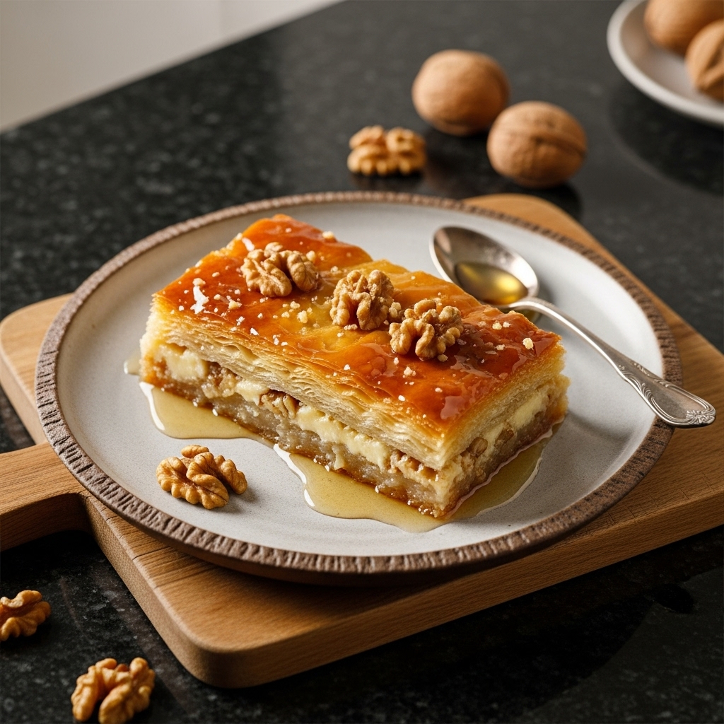 Honey-Walnut Galaktoboureko