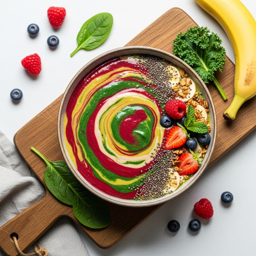 Invigorating American Vegan Smoothie