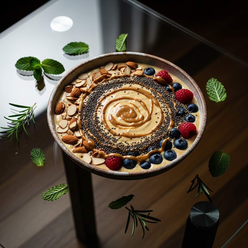 Invigorating California Almond Protein Smoothie Bowl