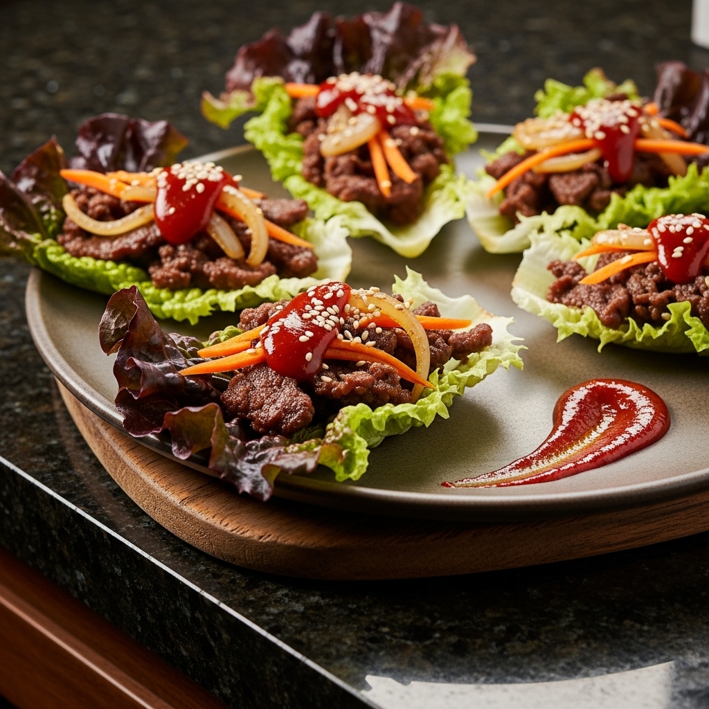 Invigorating Korean Bulgogi Lettuce Wraps