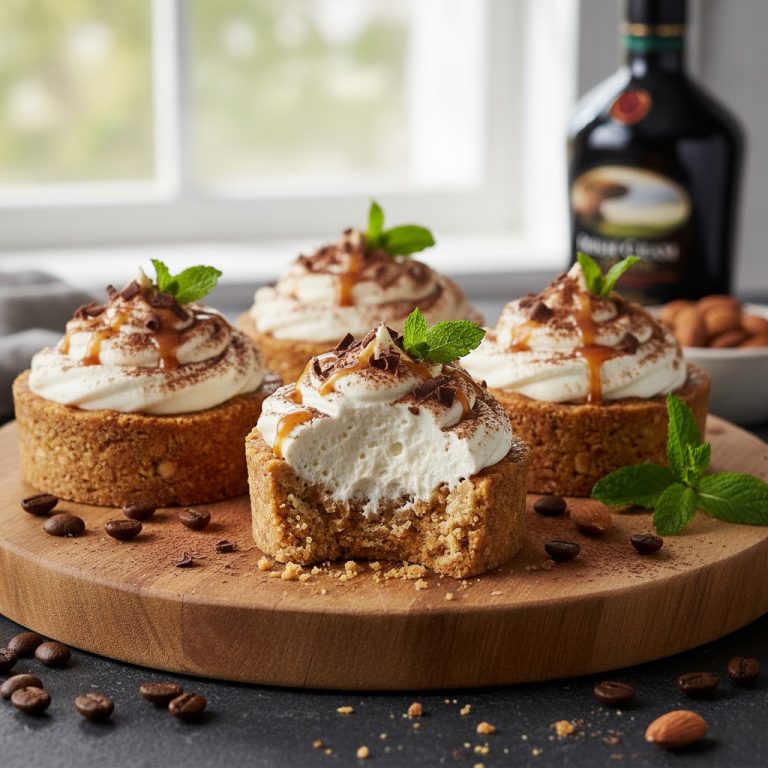 Irish Cream Mousse Tartlets in Gluten-Free Almond Crust – A Rich and Delectable Dessert