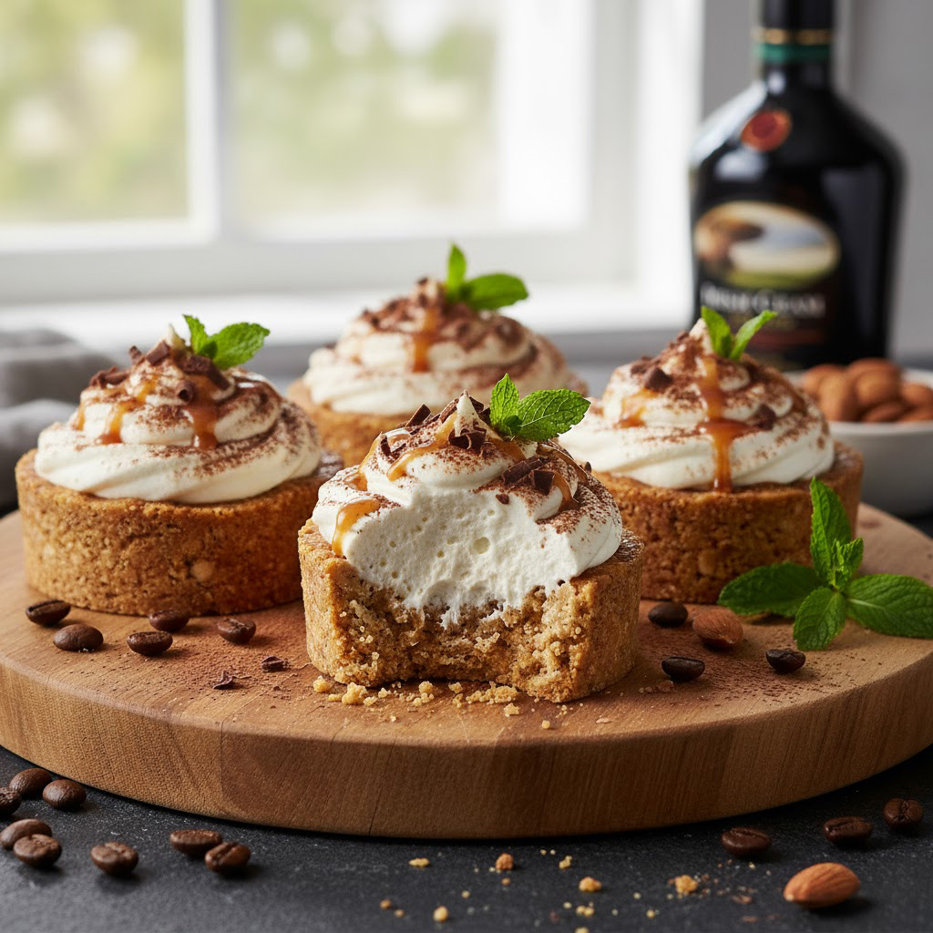 Irish Cream Mousse Tartlets in Gluten-Free Almond Crust – A Rich and Delectable Dessert