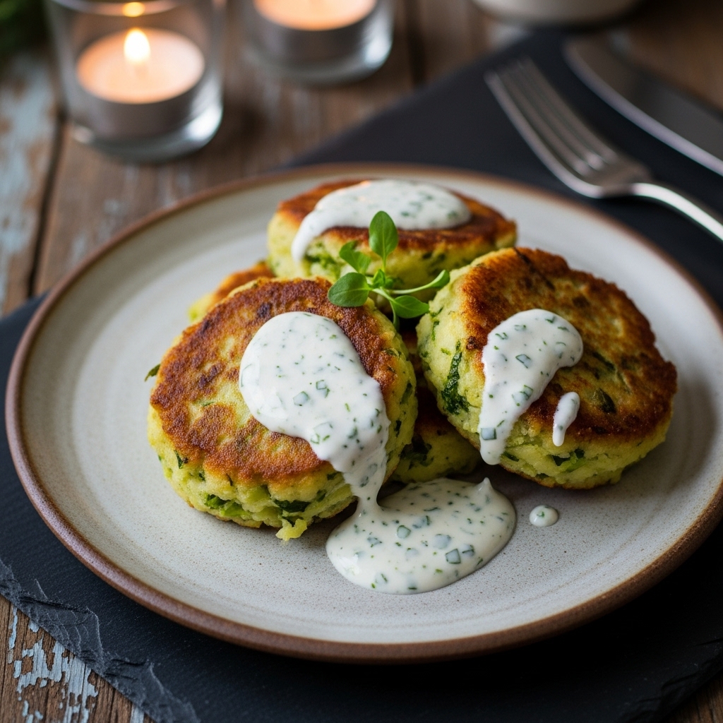 Irresistible Vegan Irish Colcannon Cakes with Garlic Herb Aioli