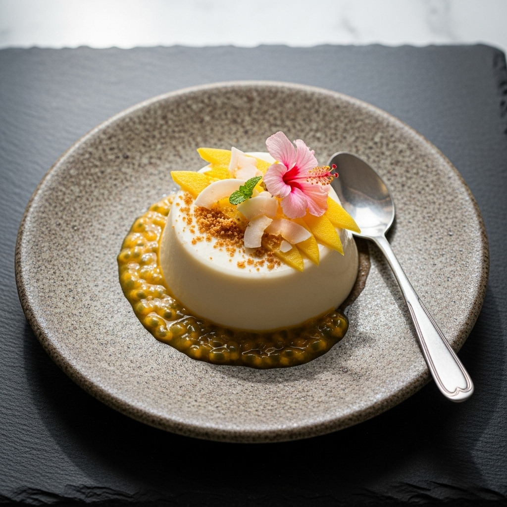 Island Breeze Tropical Coconut Panna Cotta