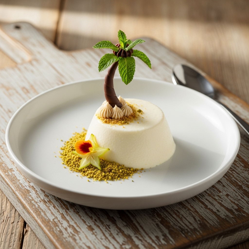 Island Escape Coconut Panna Cotta