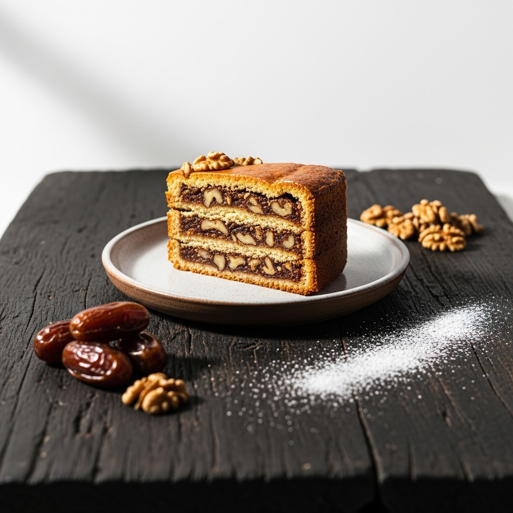 Israeli Date Walnut Cake: A Vegan Delight for Your Senses