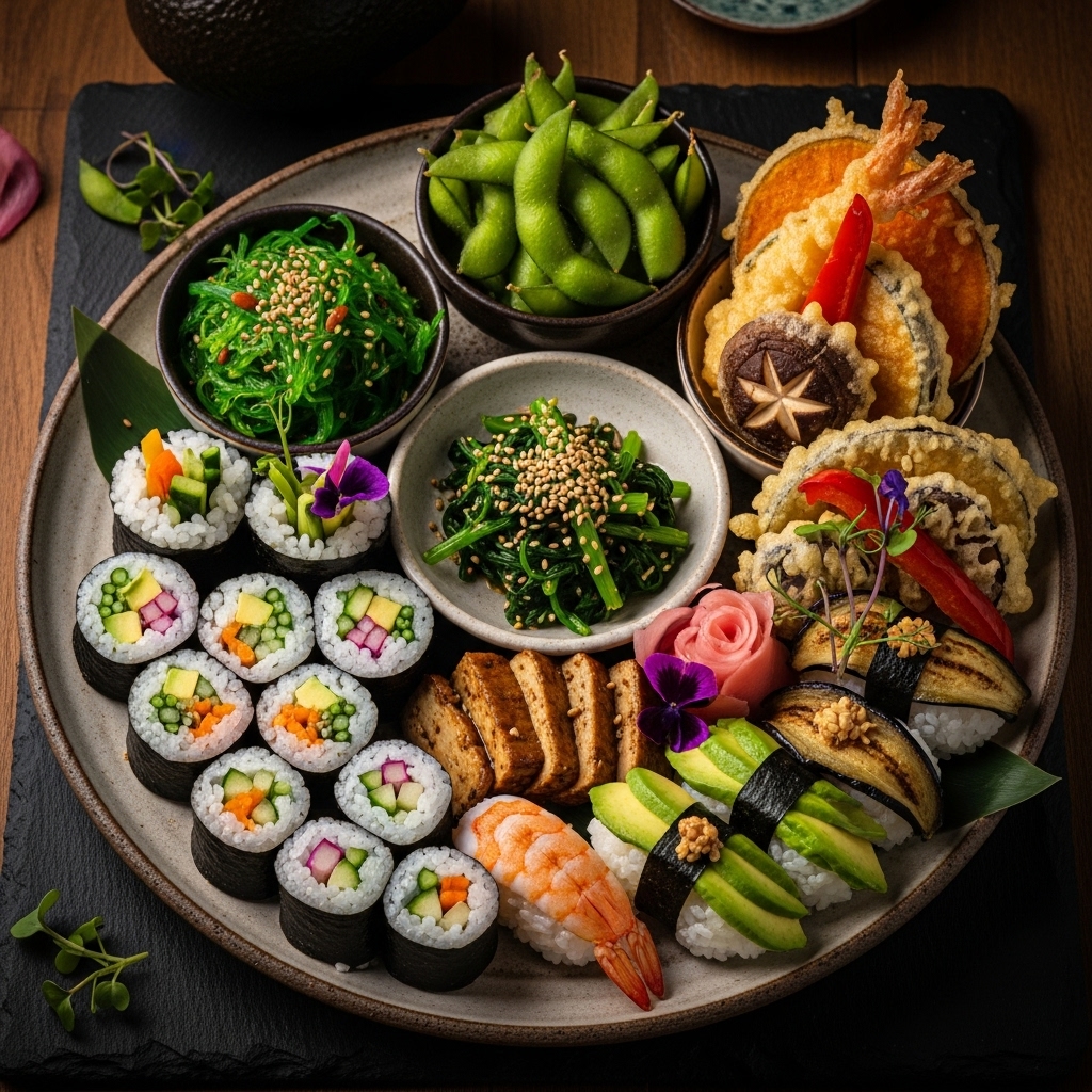 Japanese Brunch Feast: A Vegetarian Extravaganza