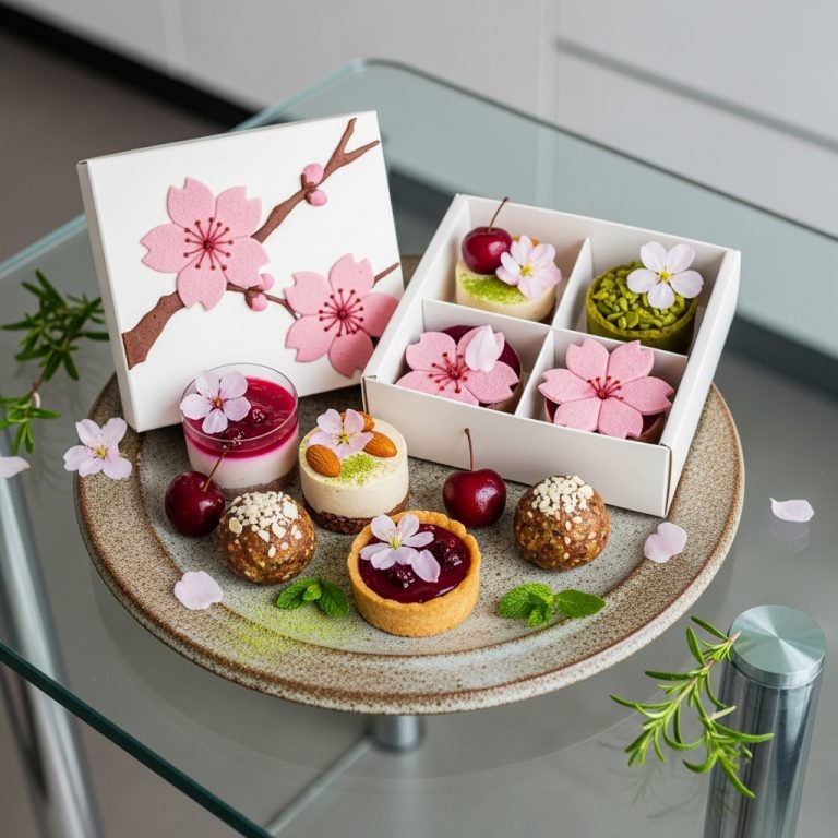 Japanese Cherry Blossom Paleo Dessert Box