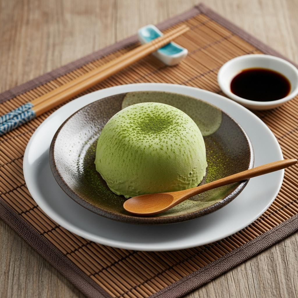 Japanese Frozen Green Tea Mousse