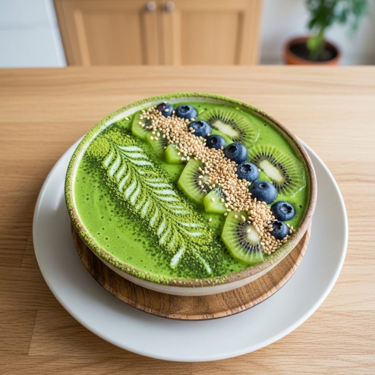 Japanese Green Rejuvenation Smoothie Bowl