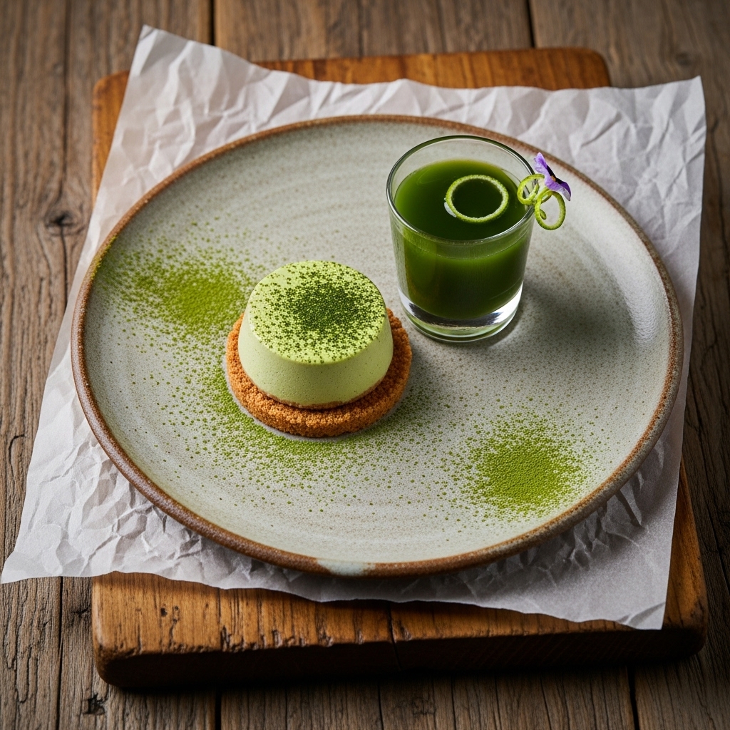 Japanese Matcha Cheesecake Mocktail