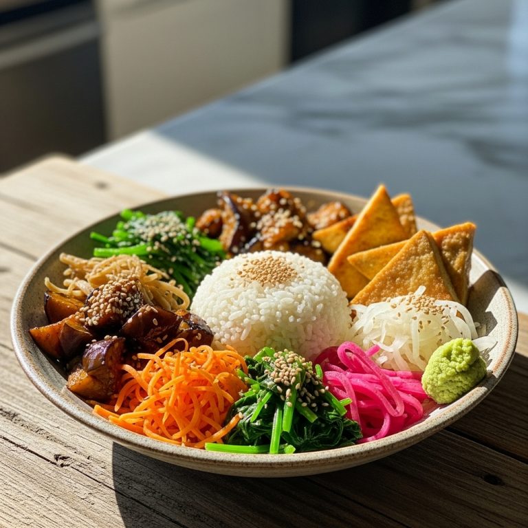 Japanese Vegetarian Breakfast Bowl – A Symphony of Flavors & Textures