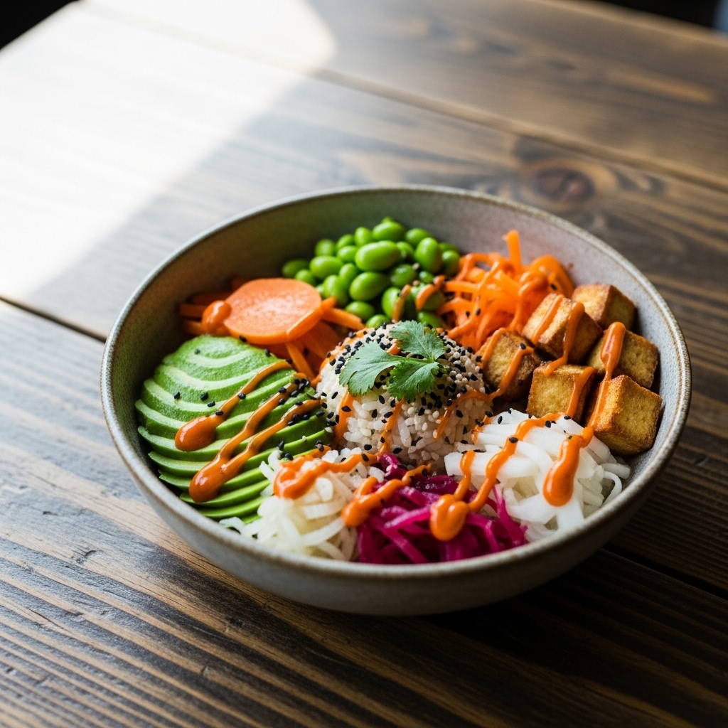 Japanese Vegetarian Brunch Bowl – A Sensory Feast