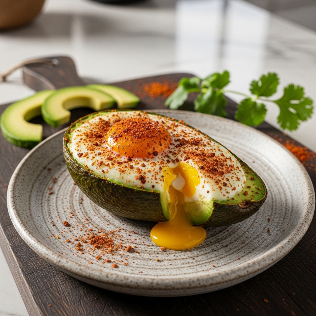 “Kenyan Keto Avocado and Egg Boat with Suya Spice – A Cinematic Sensory Experience”