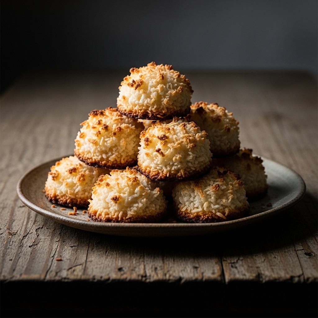 Keto Almond Coconut Macaroon Tower