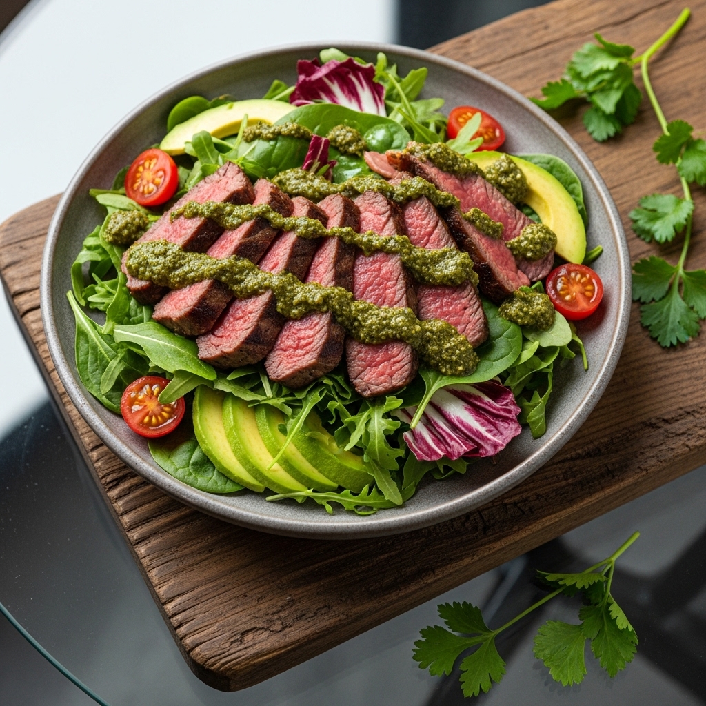 Keto Argentinian Chimichurri Steak Salad – A Delectable Twist on Traditional Fare!