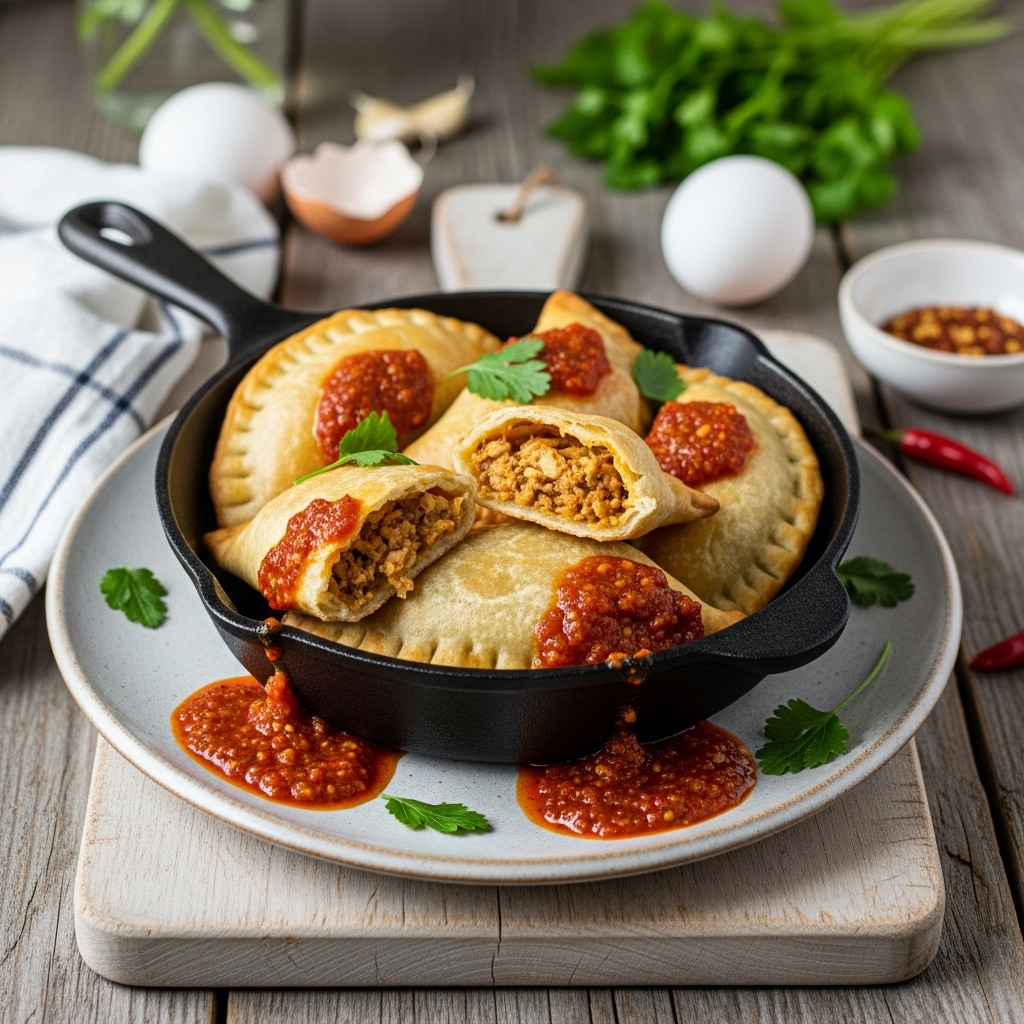 Keto Argentinian Empanada Skillet with Spicy Chimichurri