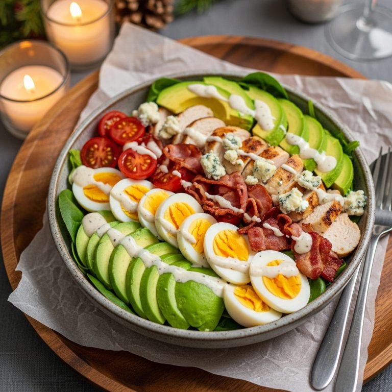 Keto Avocado Cobb Salad Bowl