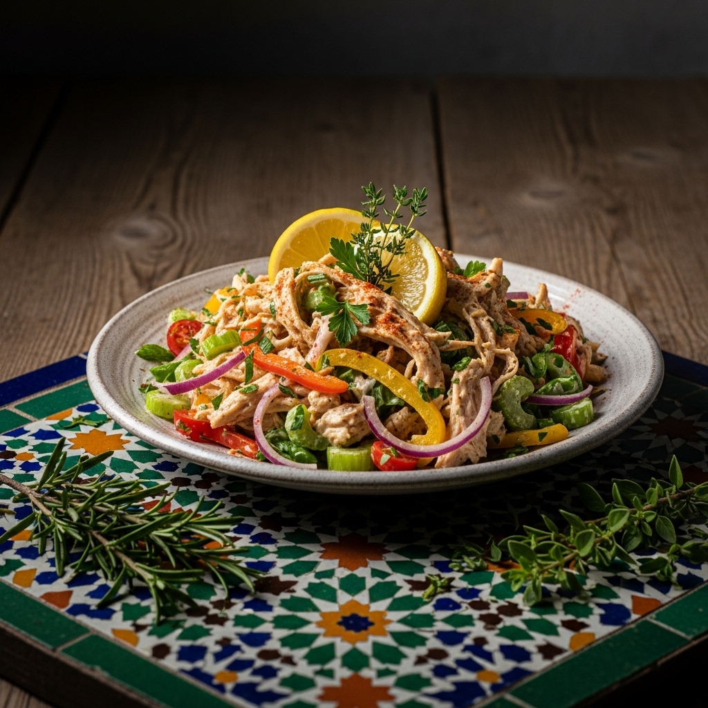 Keto Cajun Chicken Salad with Zesty Lemon Dressing