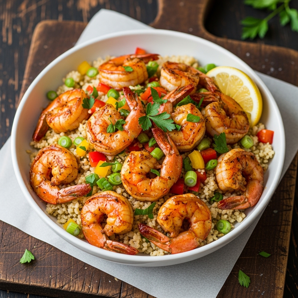 Keto Cajun Shrimp and Cauliflower Rice Bowl: A Flavorful Low-Carb Meal for Seafood Lovers