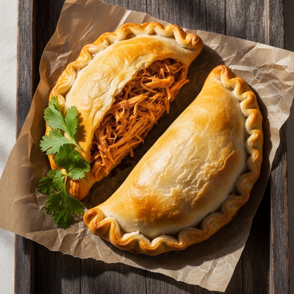 Keto Chilean Empanada Stuffed with Smoky Chicken
