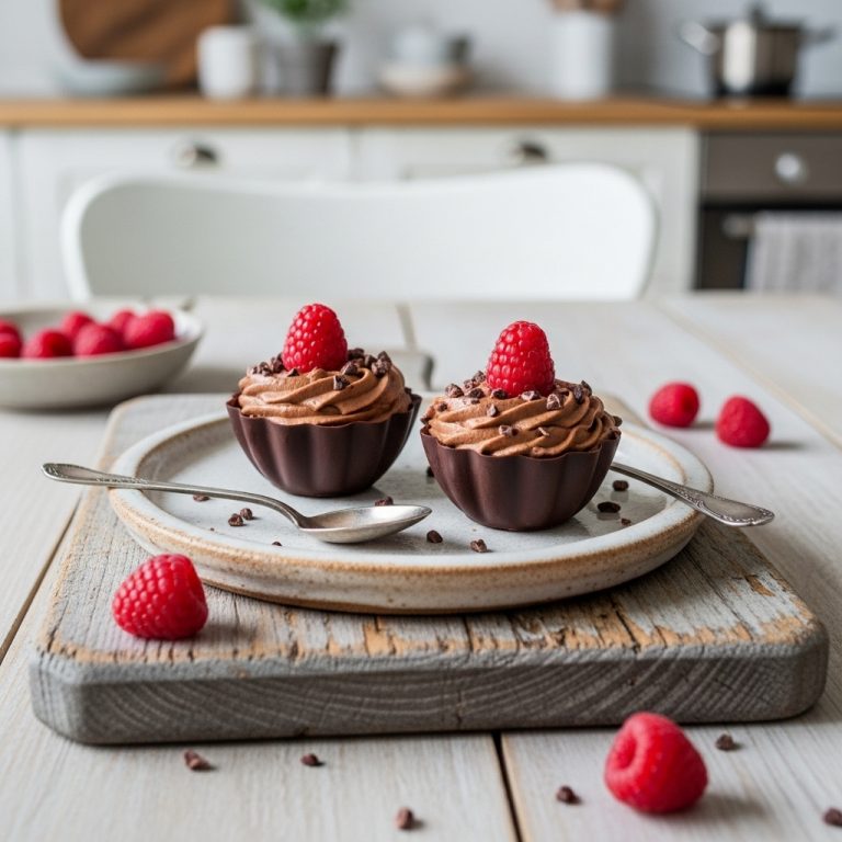 Keto Chocolate Mousse in Chocolate Cups