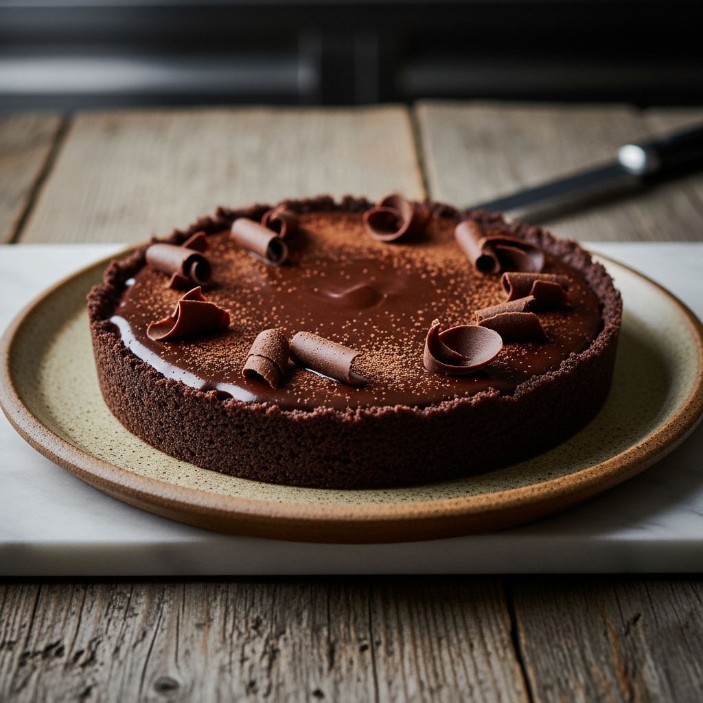 Keto Chocolate Silk Pie