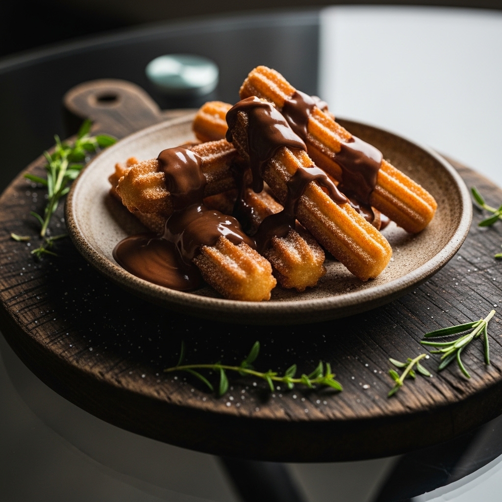 Keto Churros with Sugar-Free Chocolate Sauce: A Cinematic Culinary Experience