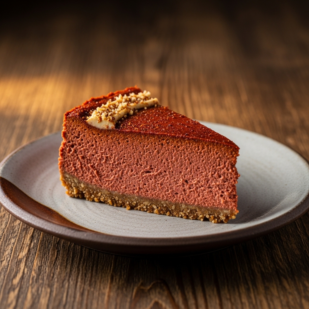 Keto Ethiopian Berbere Spiced Almond Flour Cheesecake