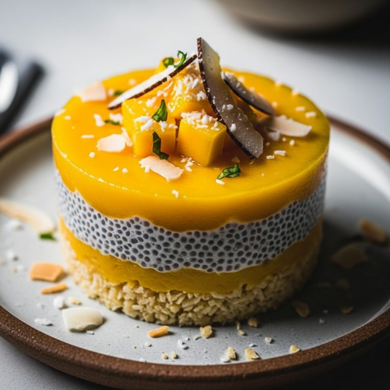 Keto Filipino Mango Coconut Chia Pudding