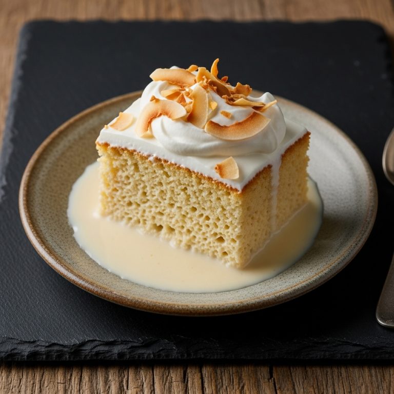 Keto-Friendly Cuban Dessert: Coconut Flour Tres Leches Cake
