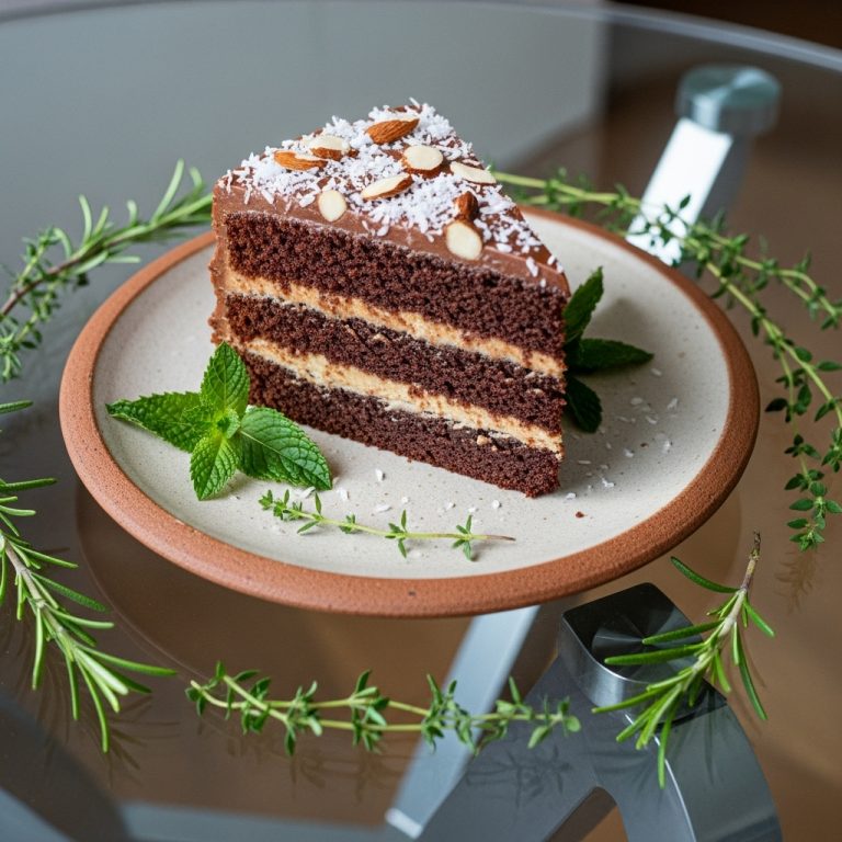 Keto-Friendly Ghanaian Coconut & Almond Fudge Cake