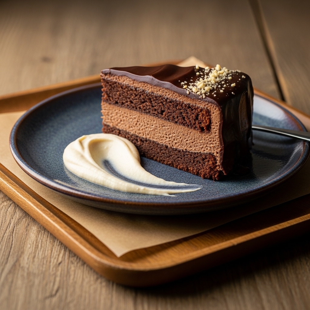 Keto-Friendly Israeli Delight: Almond Flour Chocolate Mousse Cake