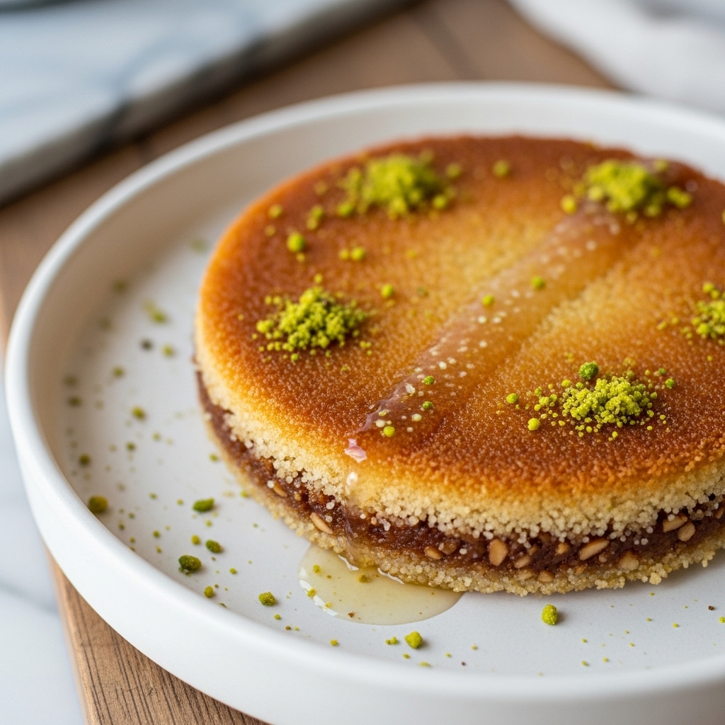 Keto-Friendly Lebanese Almond Semolina Cake (Knafeh)