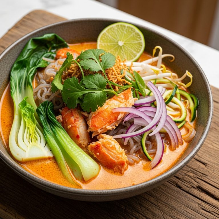Keto-Friendly Malaysian Crab Laksa: A Delightful Fusion of Flavors and Textures