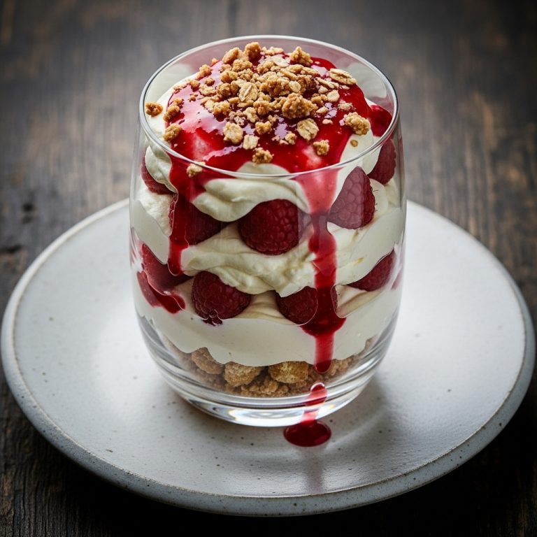 Keto-Friendly Scottish Cranachan Trifle with Raspberry Coulis and Whisky Cream