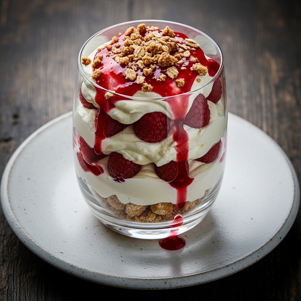 Keto-Friendly Scottish Cranachan Trifle with Raspberry Coulis and Whisky Cream