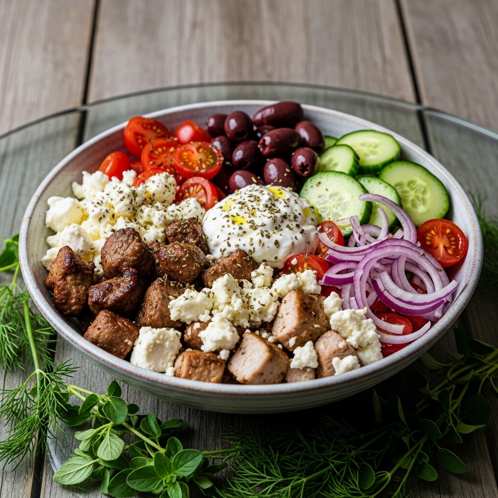 Keto Greek Bowl: A Light & Refreshing Energy Booster