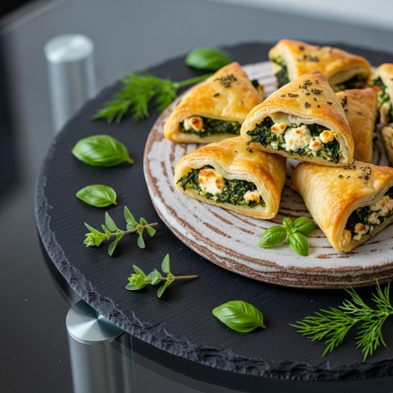 Keto Greek Snack: Low-Carb Spanakopita Bites with Feta and Spinach