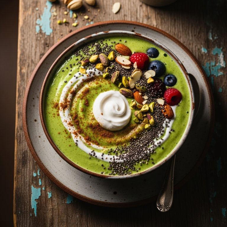 Keto Indian Breakfast Smoothie Bowl