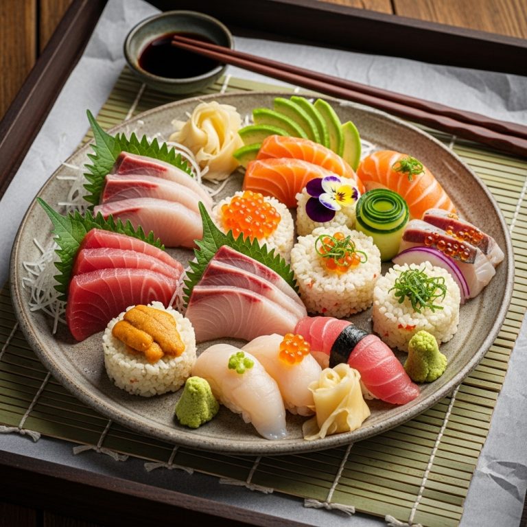 Keto Japanese Omakase Dinner: Seafood Symphony & Cauliflower Rice Delight