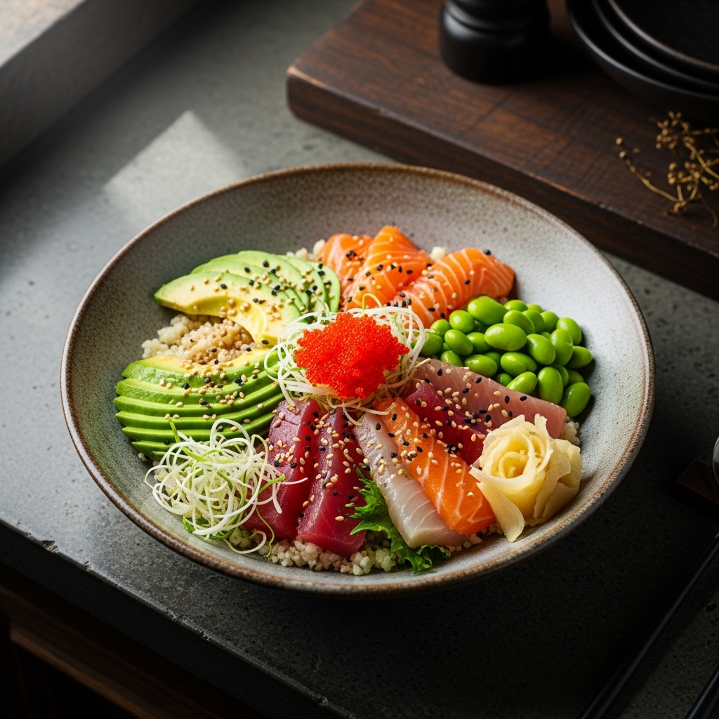 Keto Japanese Rainbow Bowl