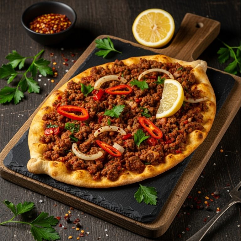 “Keto Lahmacun Pizza: A Wholesome and Delicious Turkish Snack”