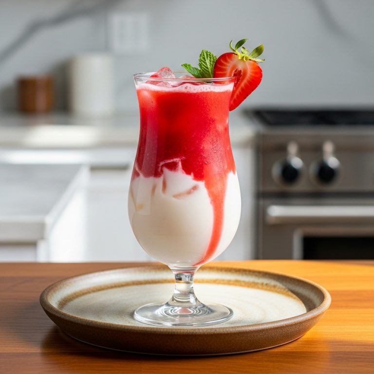 Keto Lava Flow Cocktail