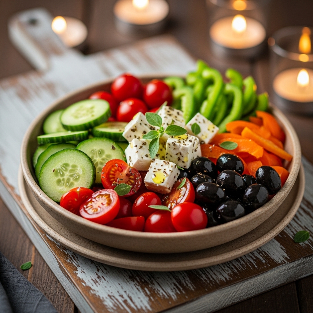 Keto Mediterranean Snack Bowl: A Refreshing Energizer