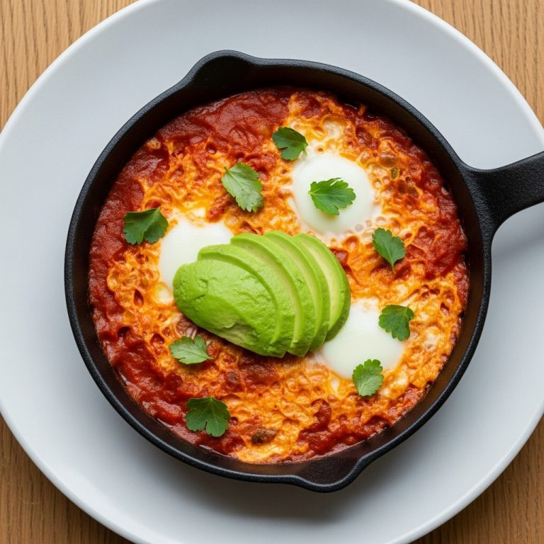 Keto Mexican Breakfast Skillet – Spicy Shakshuka with Avocado