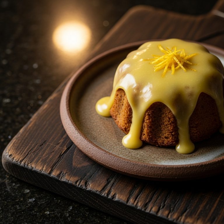Keto Mochi Cake with Yuzu Glaze