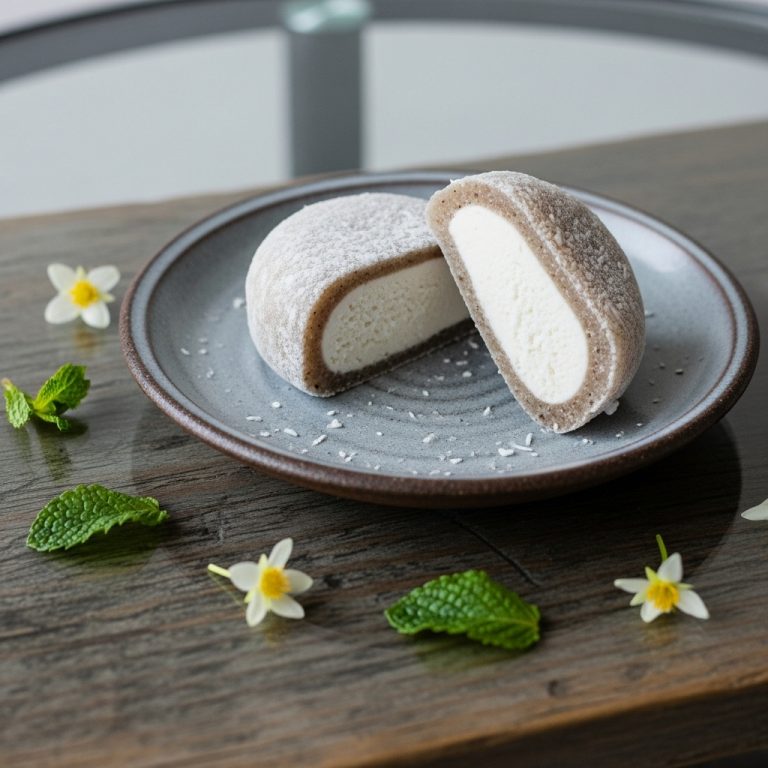 Keto Mochi Coconut Ice Cream Sandwiches